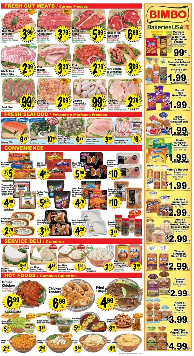 Superior Grocers Ad from 08/04/2021