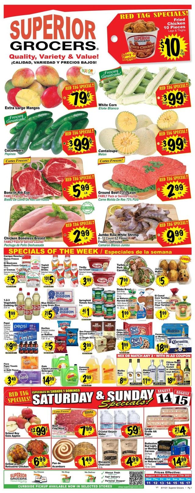 Superior Grocers Ad from 08/11/2021
