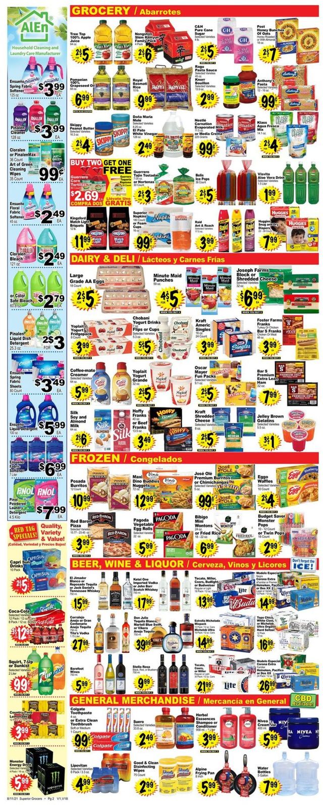 Superior Grocers Ad from 08/11/2021