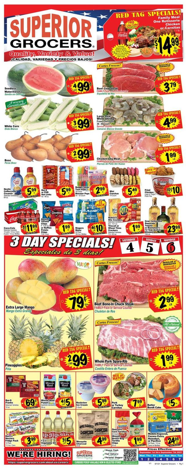 Superior Grocers Ad from 09/01/2021