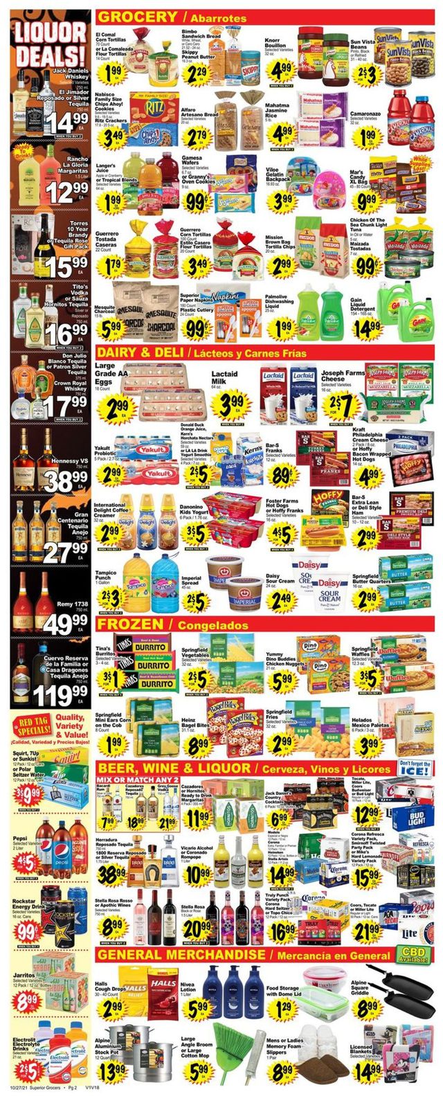 Superior Grocers Ad from 10/27/2021