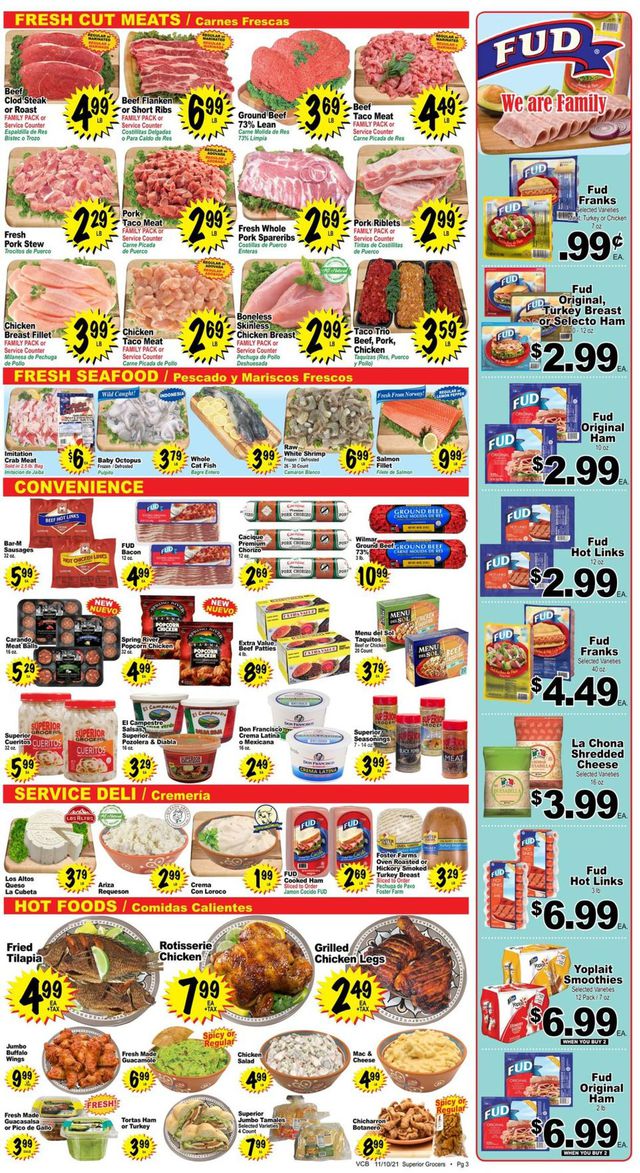 Superior Grocers Ad from 11/10/2021