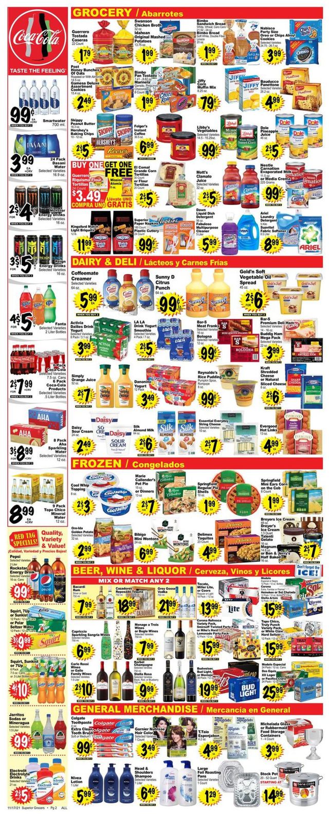 Superior Grocers Ad from 11/17/2021