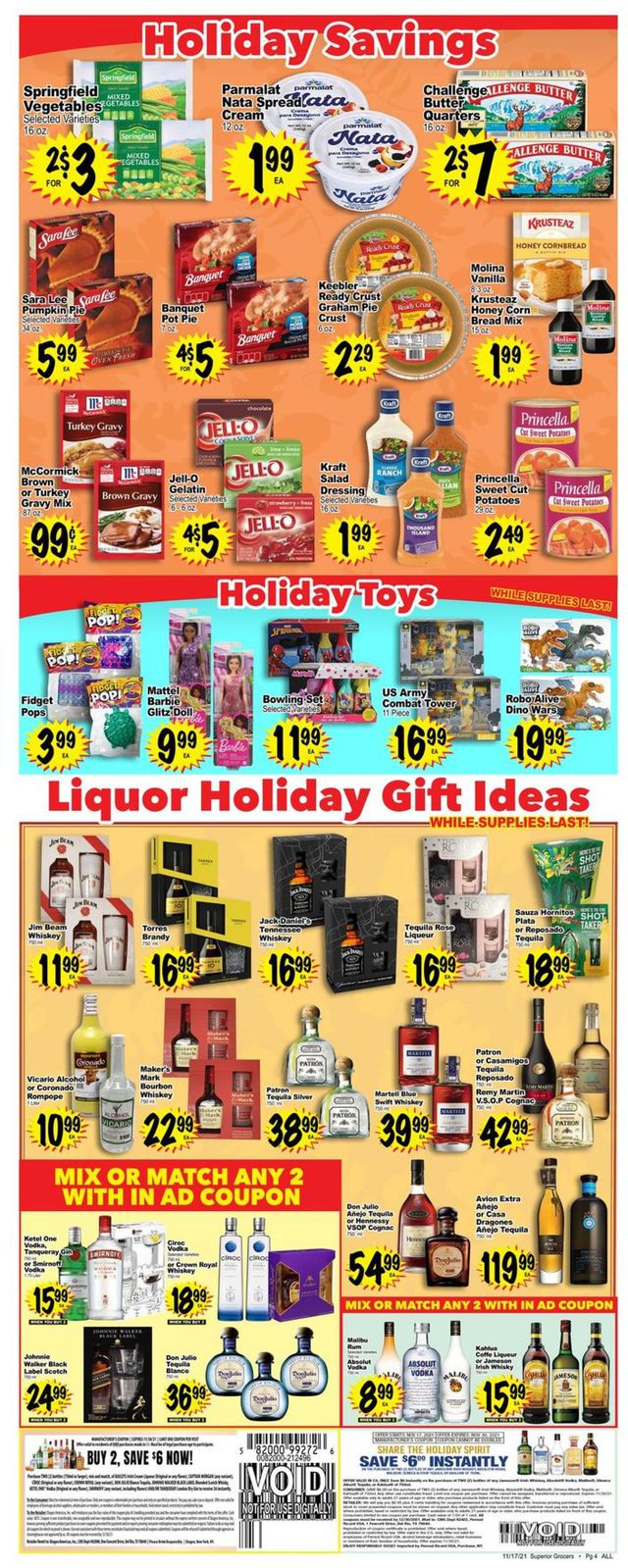 Superior Grocers Ad from 11/17/2021