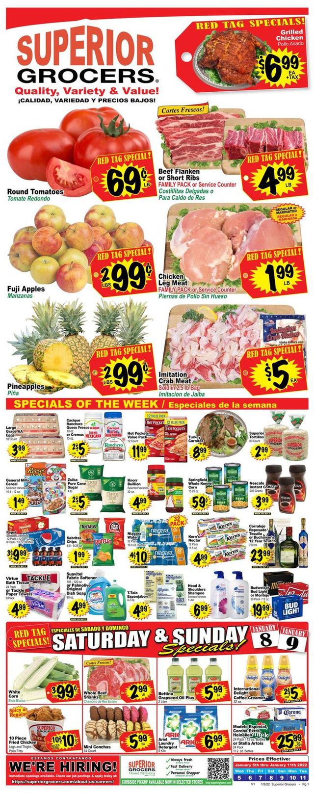 Superior Grocers Ad from 01/05/2022