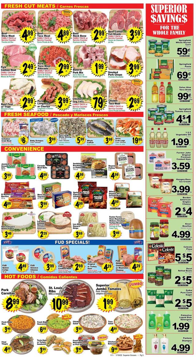 Superior Grocers Ad from 01/19/2022