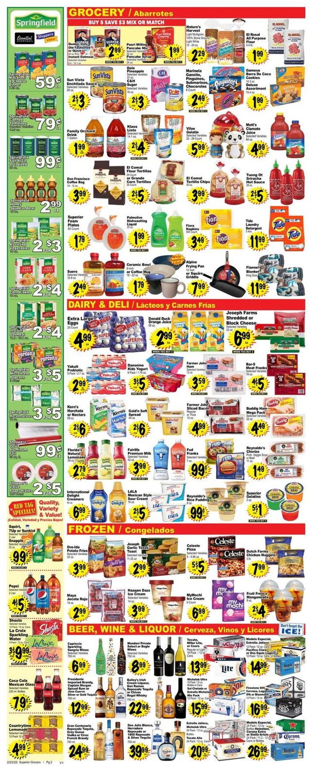 Superior Grocers Ad from 02/23/2022