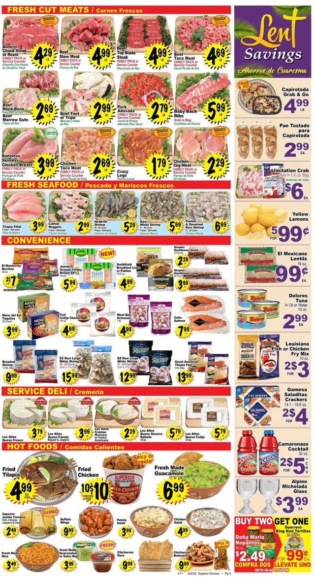 Superior Grocers Ad from 03/02/2022