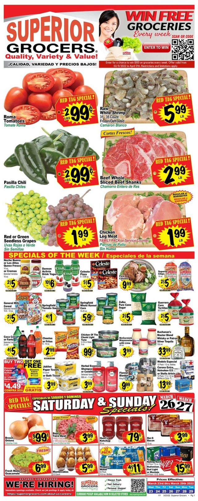 Superior Grocers Ad from 03/23/2022