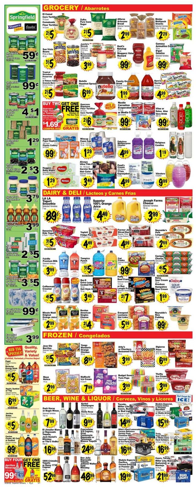 Superior Grocers Ad from 03/30/2022