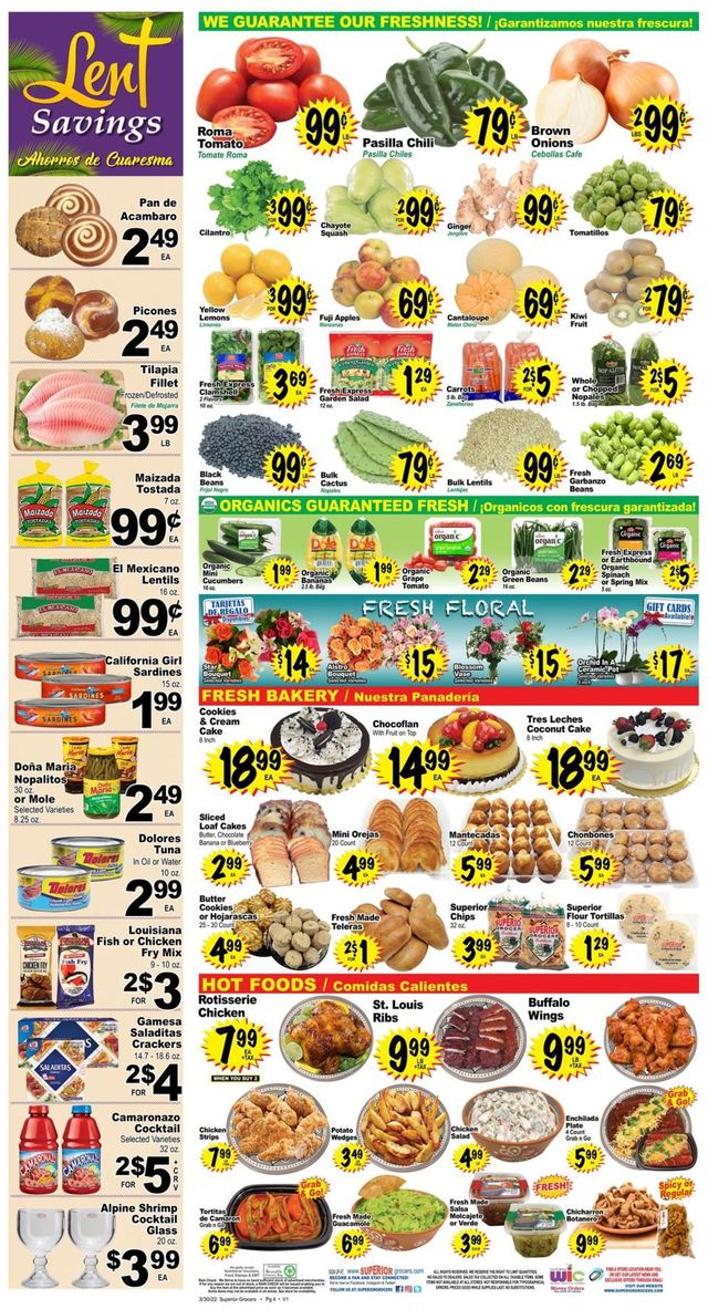 Superior Grocers Ad from 03/30/2022