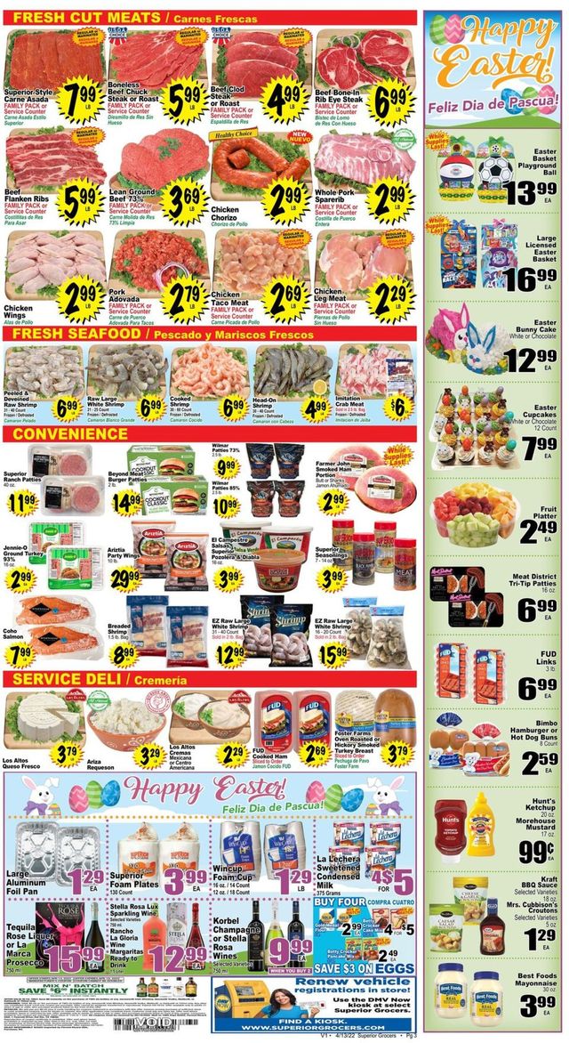 Superior Grocers Ad from 04/13/2022