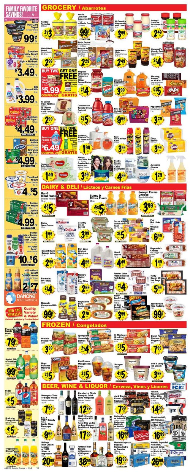 Superior Grocers Ad from 04/20/2022