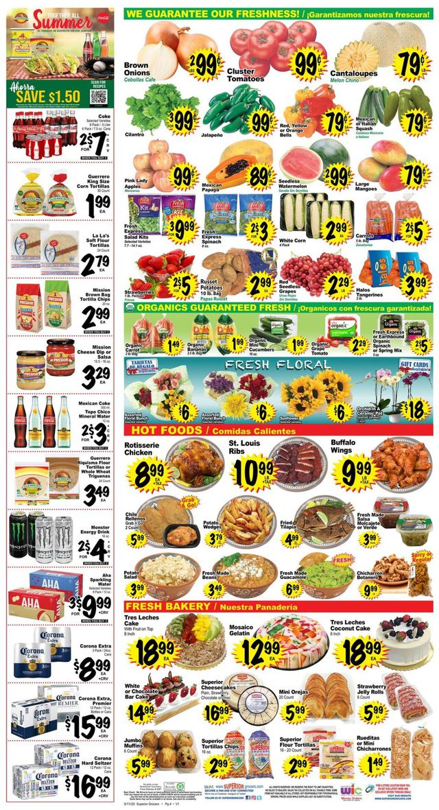 Superior Grocers Ad from 05/11/2022