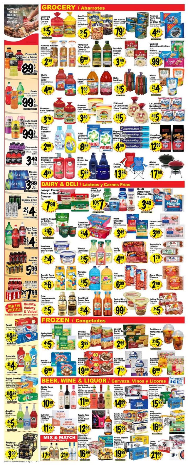 Superior Grocers Ad from 05/25/2022