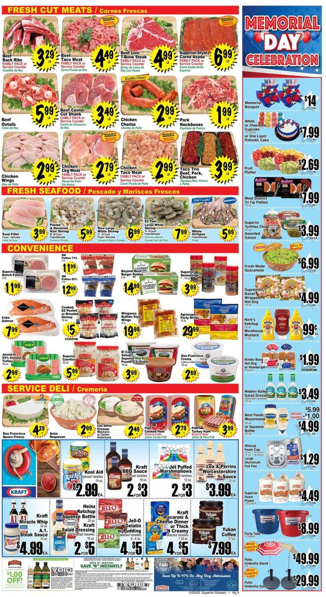 Superior Grocers Ad from 05/25/2022