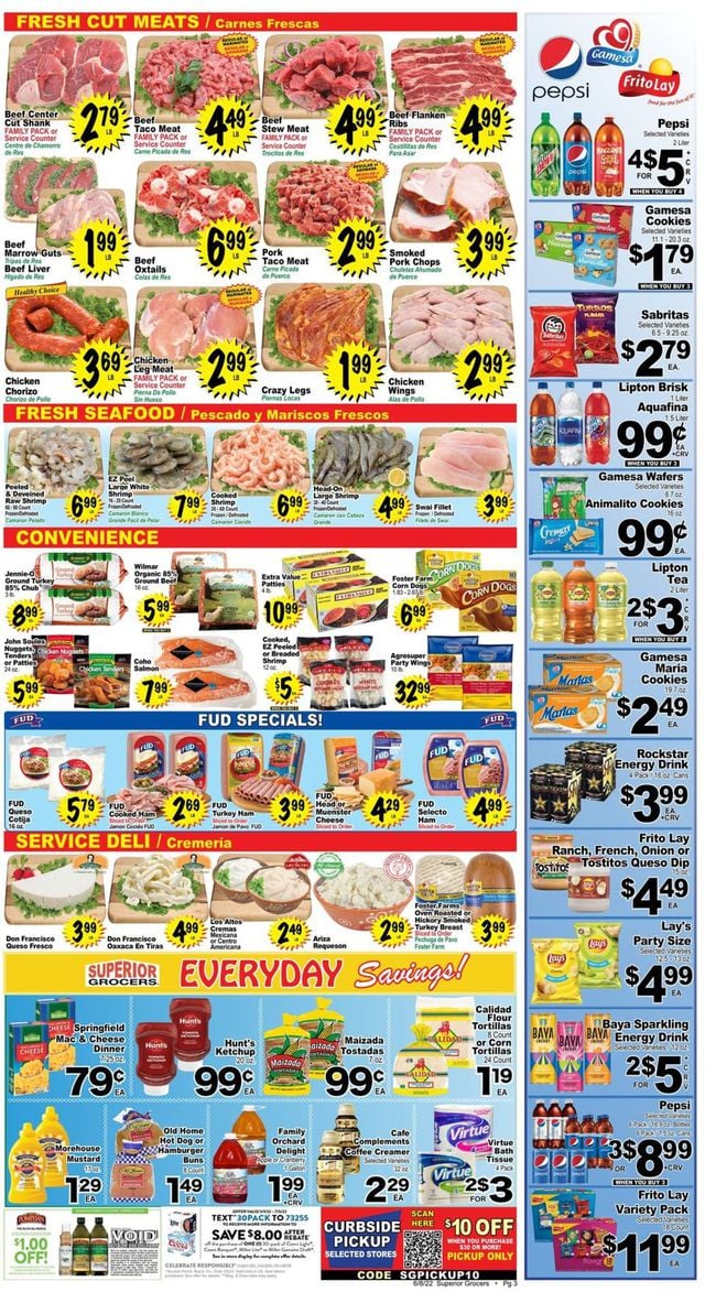 Superior Grocers Ad from 06/08/2022