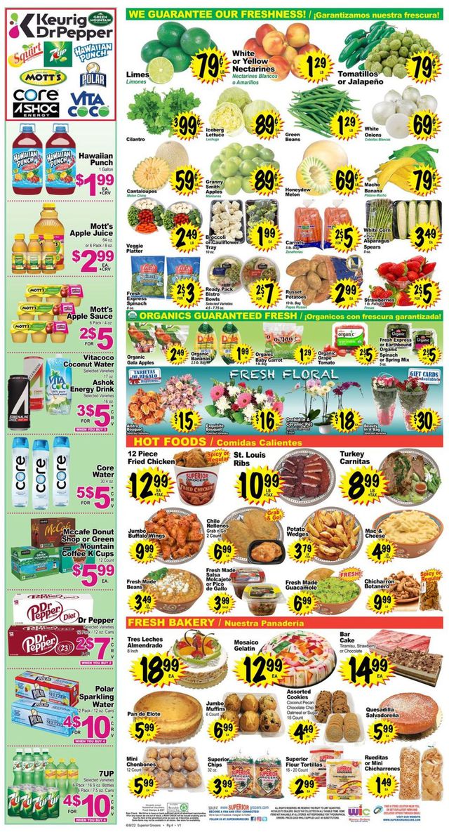 Superior Grocers Ad from 06/08/2022