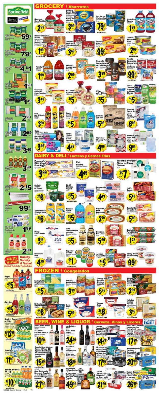 Superior Grocers Ad from 06/22/2022