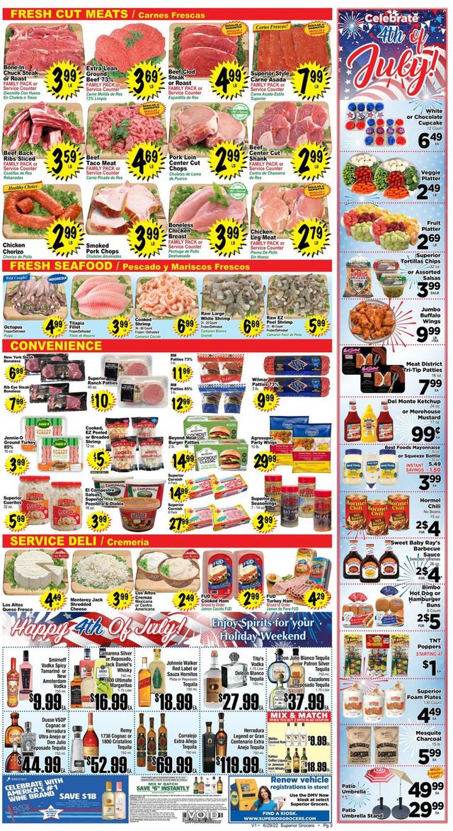 Superior Grocers Ad from 06/29/2022