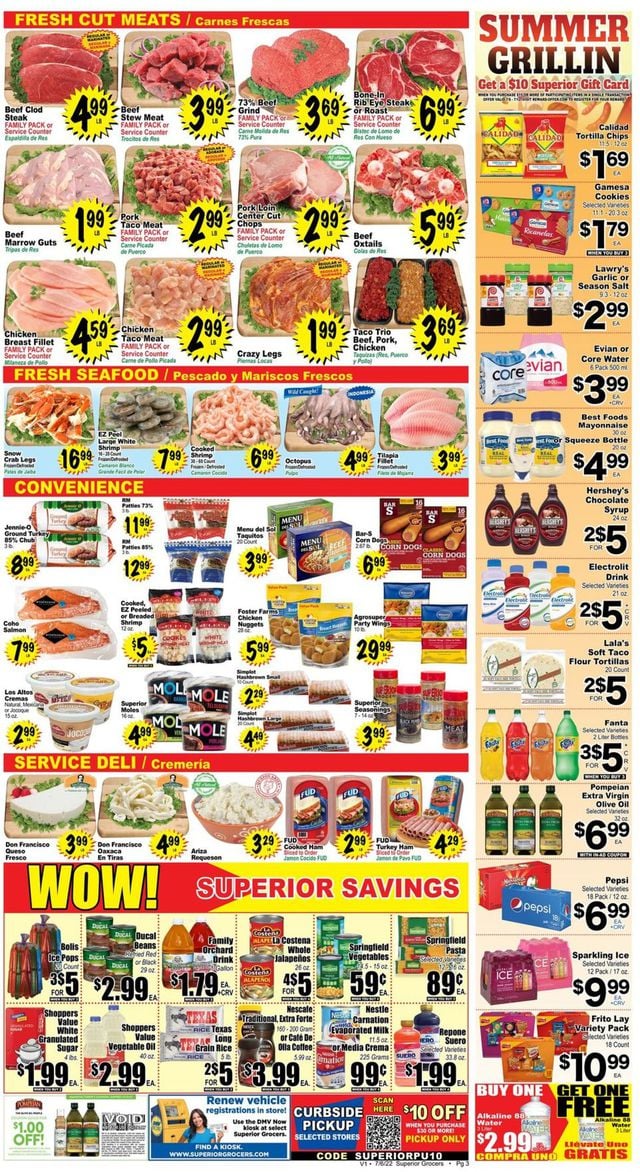 Superior Grocers Ad from 07/06/2022