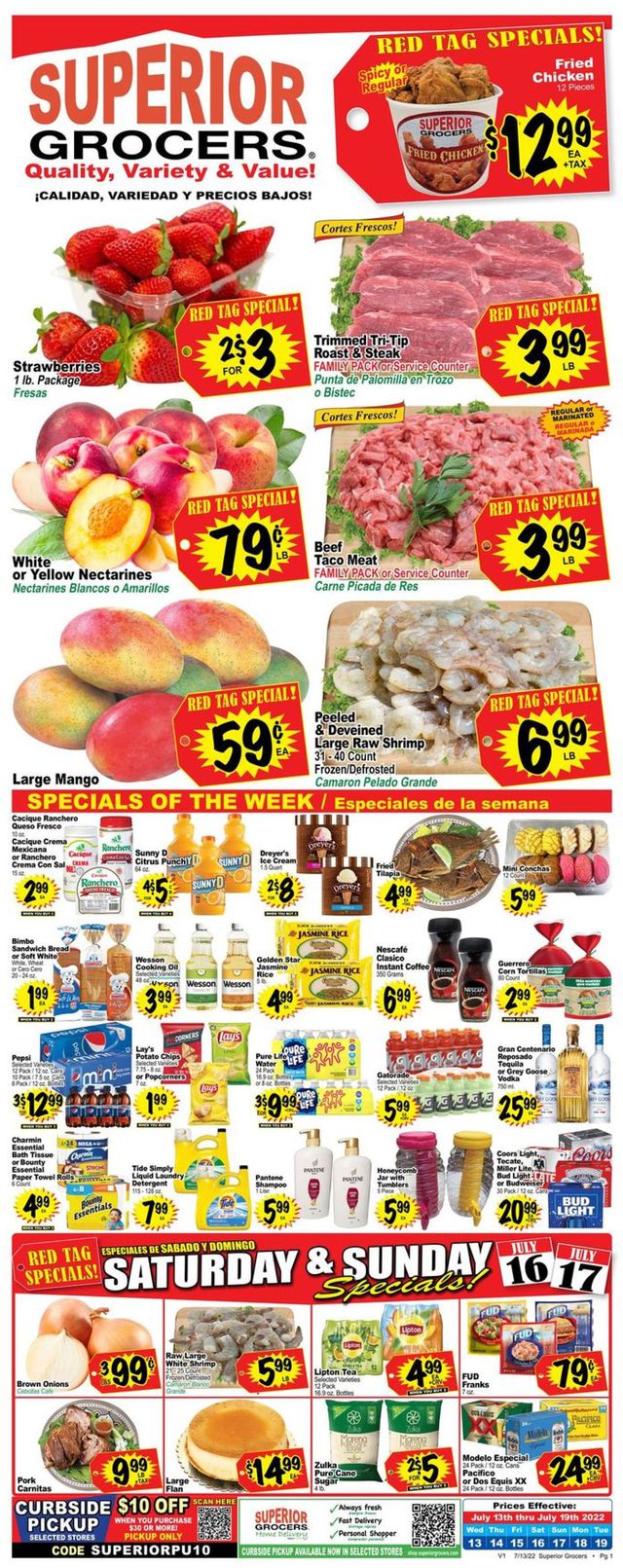 Superior Grocers Ad from 07/13/2022