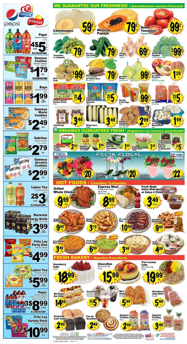 Superior Grocers Ad from 07/13/2022