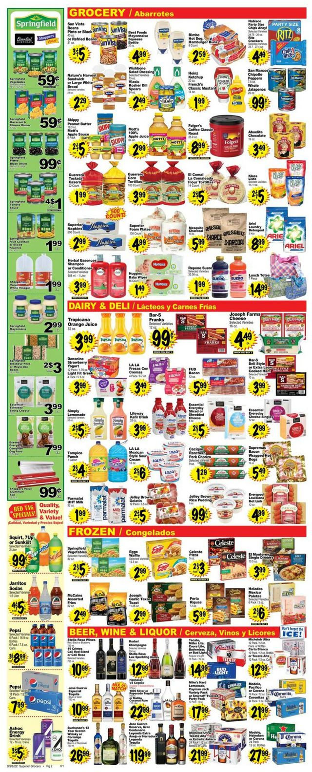 Superior Grocers Ad from 09/28/2022