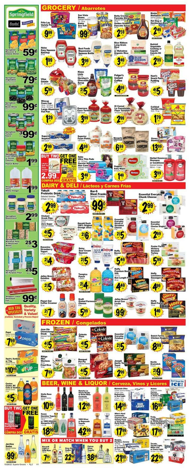 Superior Grocers Ad from 10/26/2022