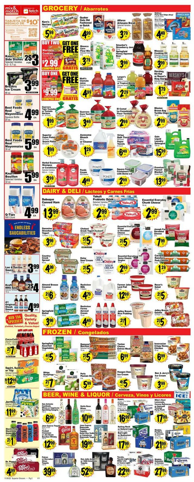 Superior Grocers Ad from 11/09/2022