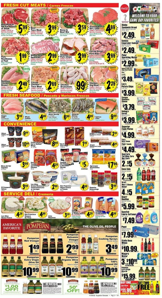 Superior Grocers Ad from 11/30/2022