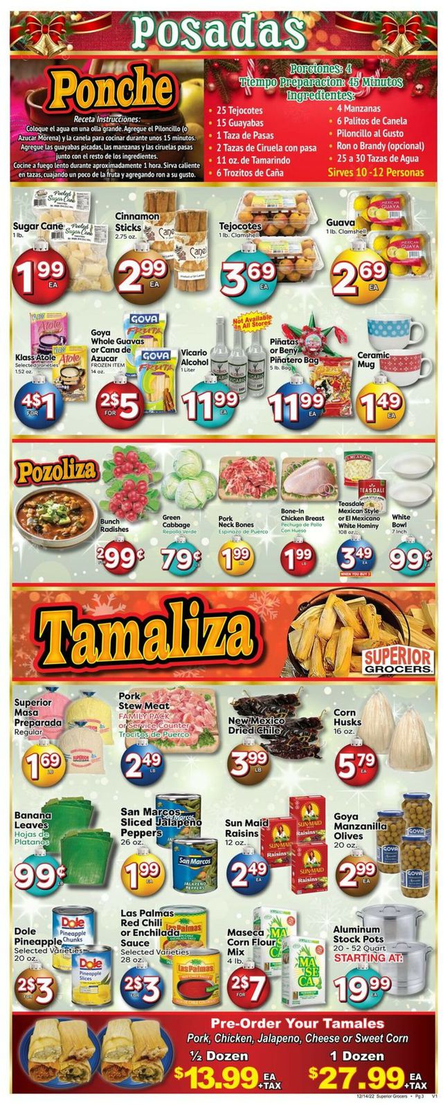 Superior Grocers Ad from 12/14/2022