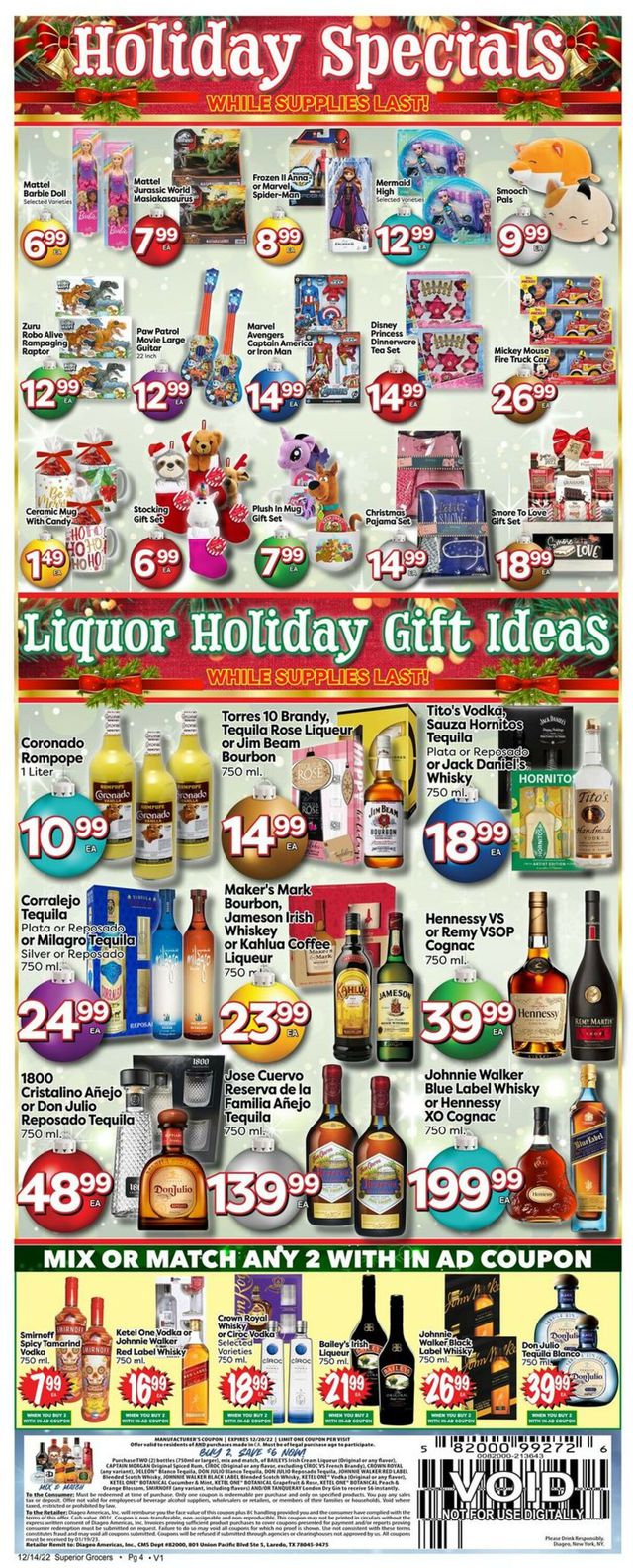 Superior Grocers Ad from 12/14/2022