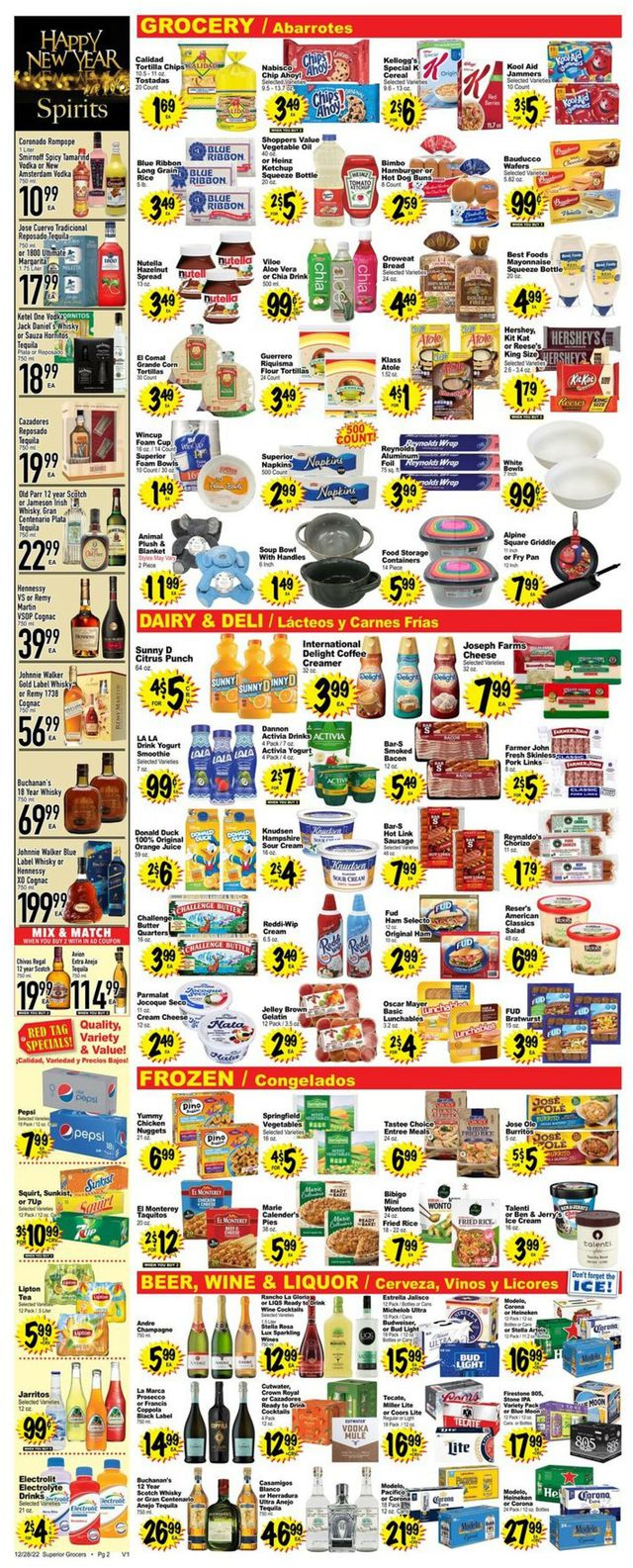 Superior Grocers Ad from 12/28/2022