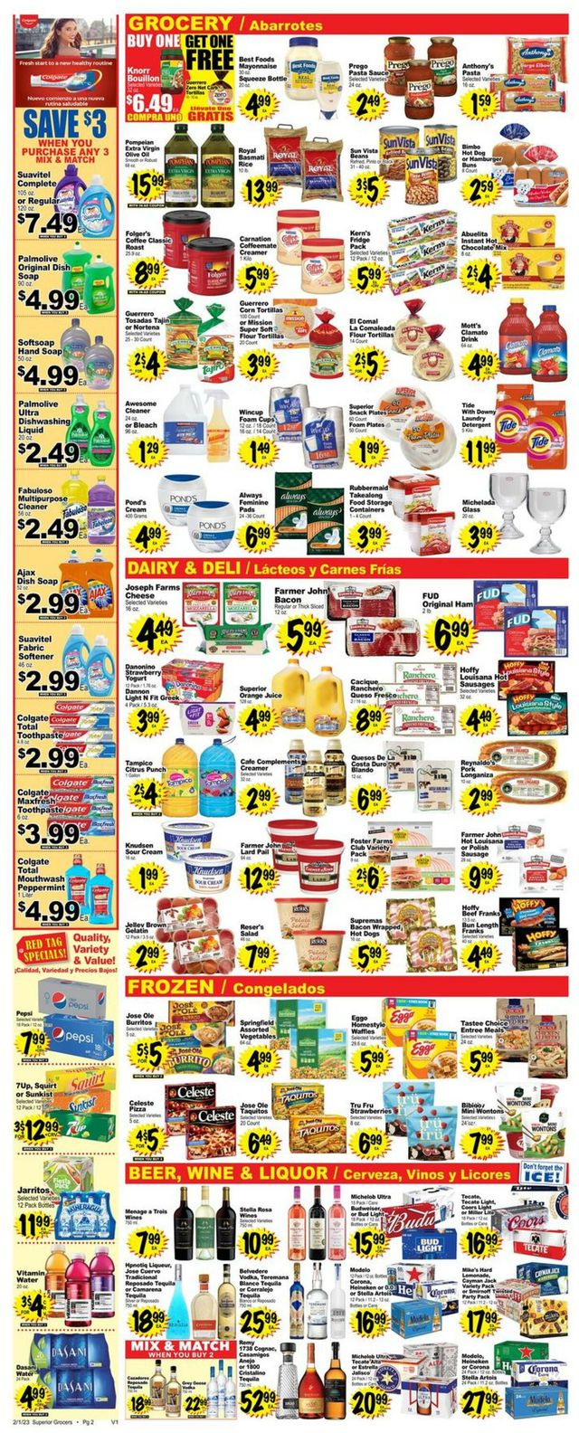 Superior Grocers Ad from 02/01/2023
