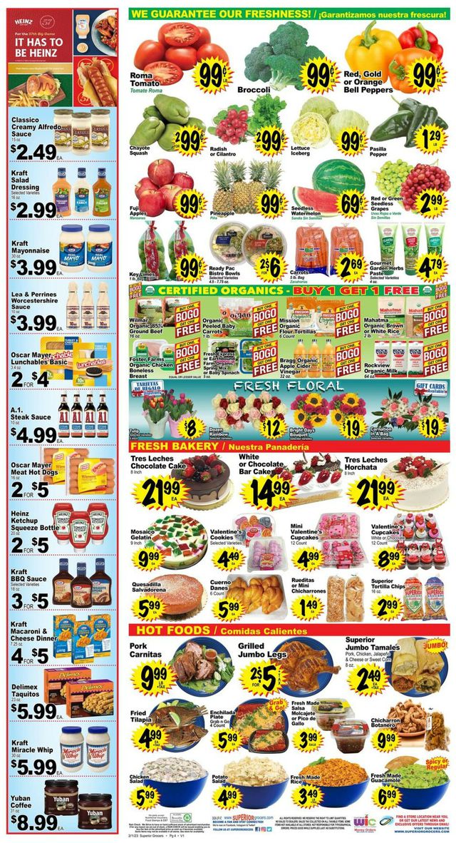 Superior Grocers Ad from 02/01/2023
