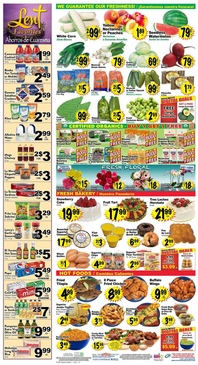 Superior Grocers Ad from 03/01/2023