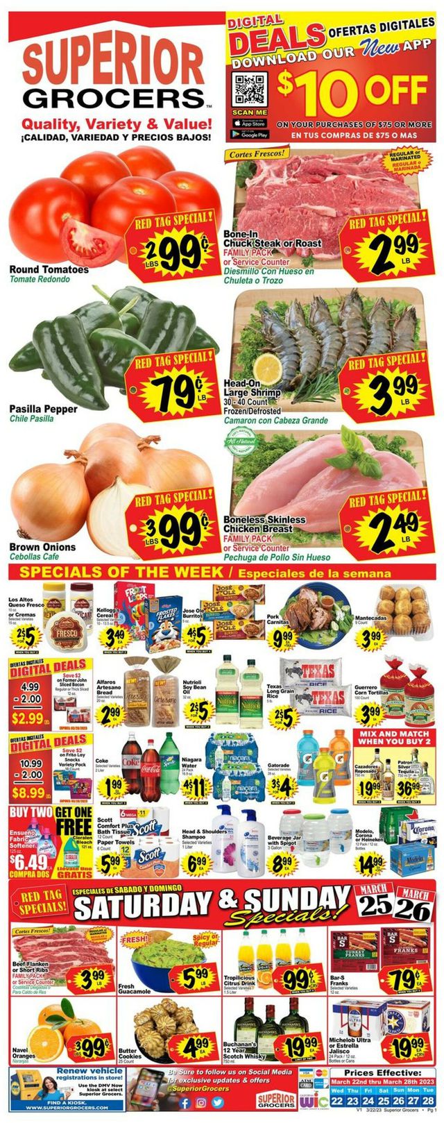 Superior Grocers Ad from 03/22/2023