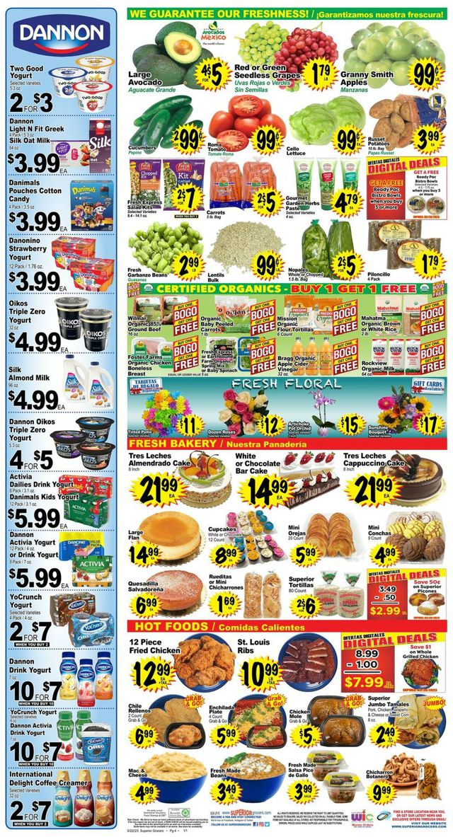 Superior Grocers Ad from 03/22/2023