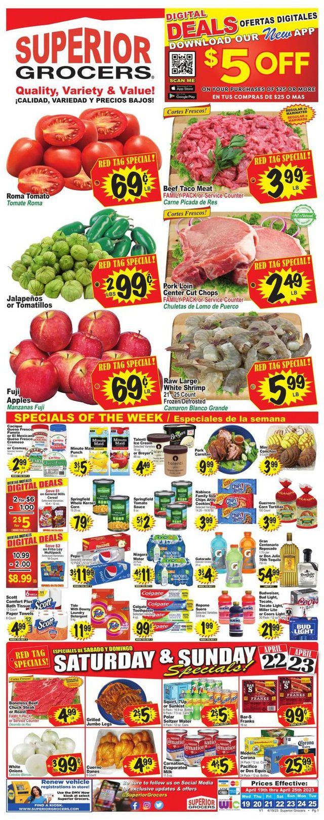 Superior Grocers Ad from 04/19/2023
