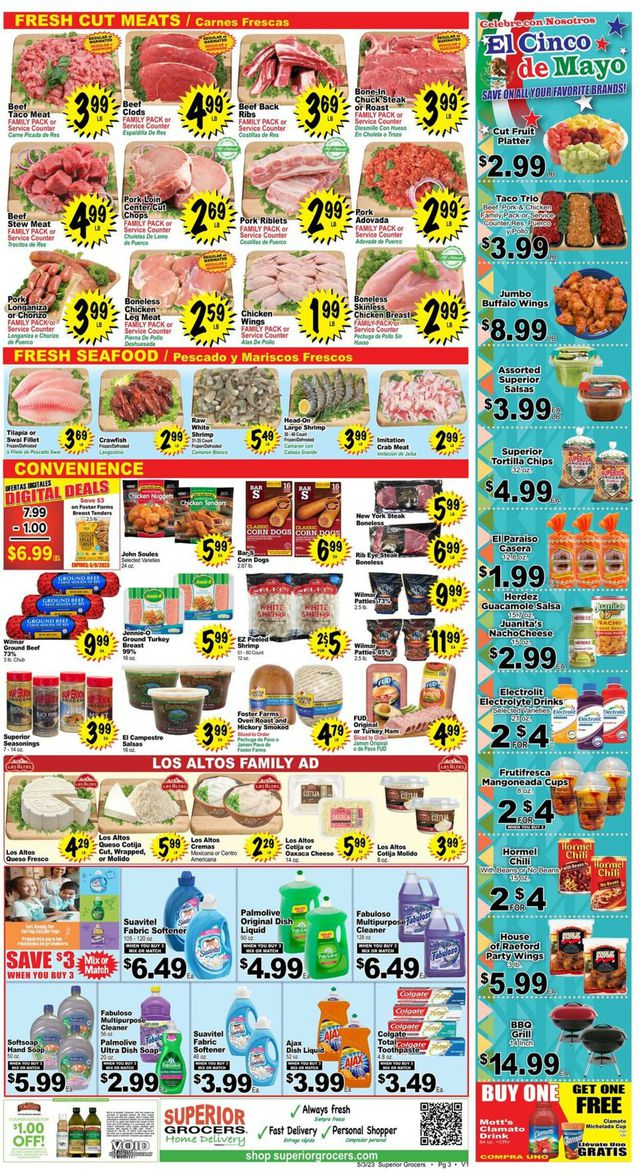 Superior Grocers Ad from 05/03/2023