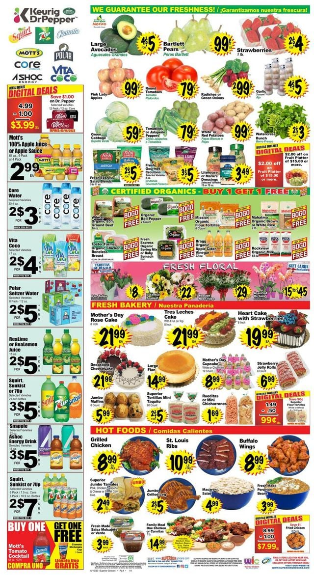 Superior Grocers Ad from 05/10/2023