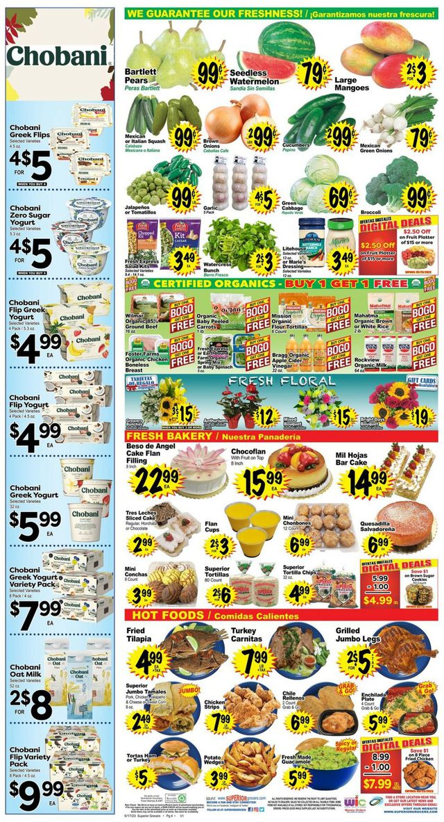 Superior Grocers Ad from 05/17/2023