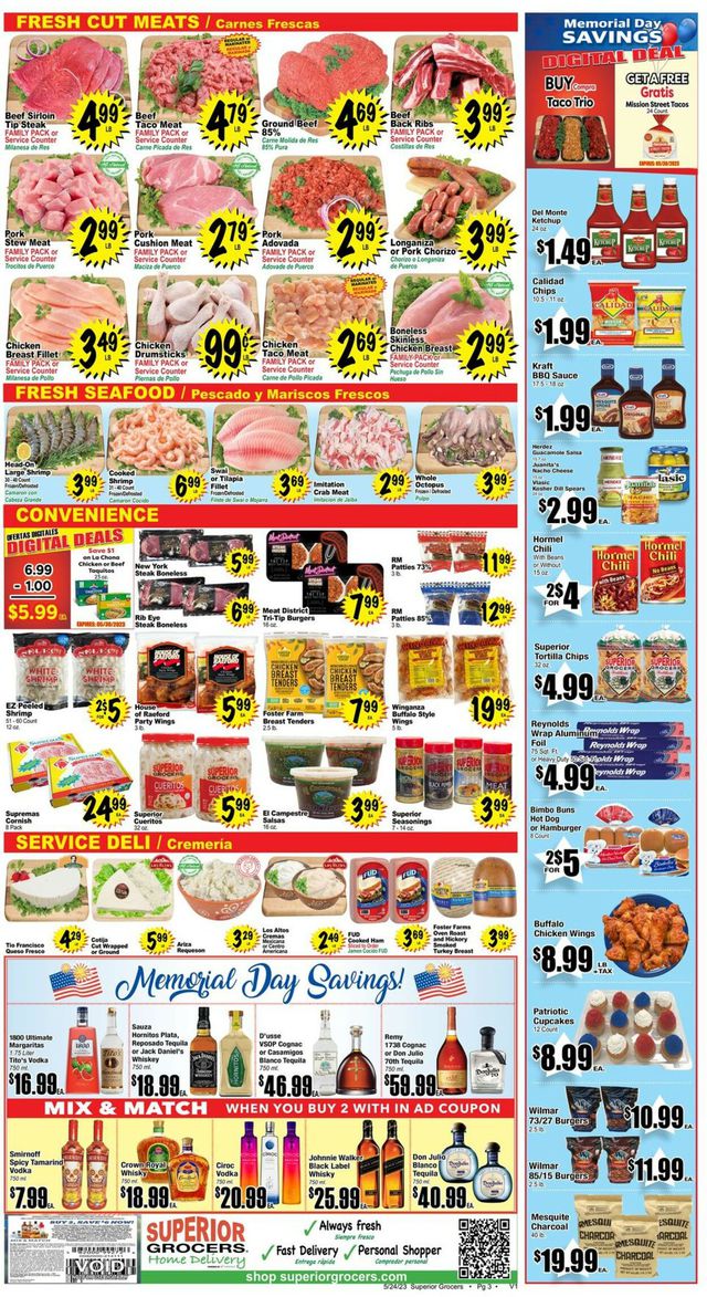 Superior Grocers Ad from 05/24/2023