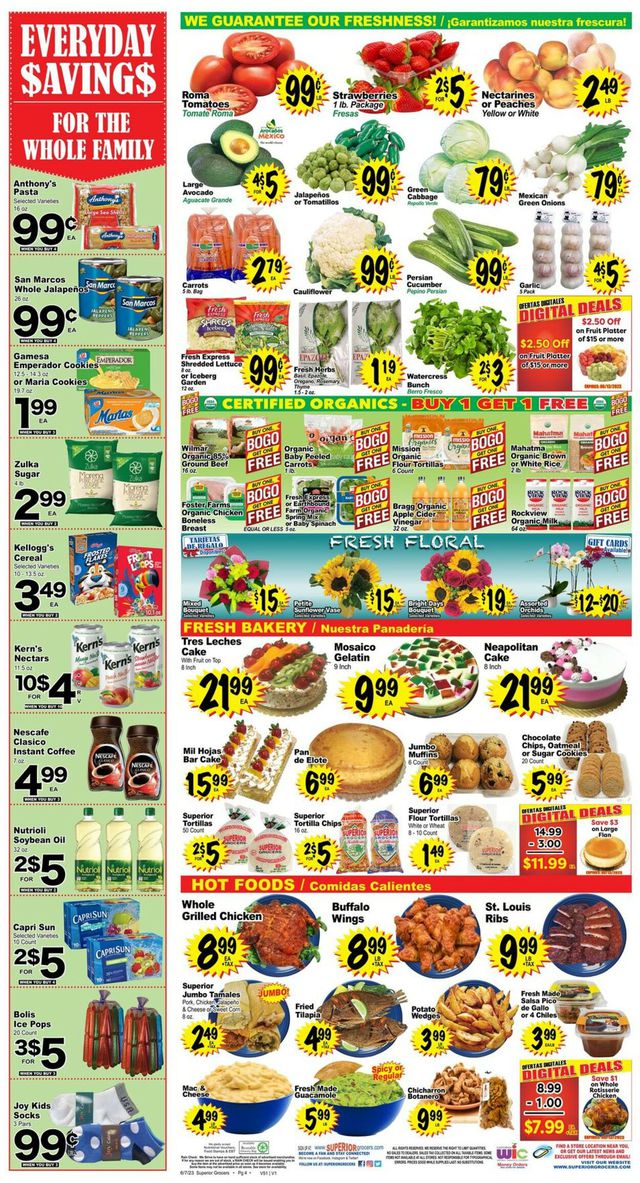 Superior Grocers Ad from 06/07/2023