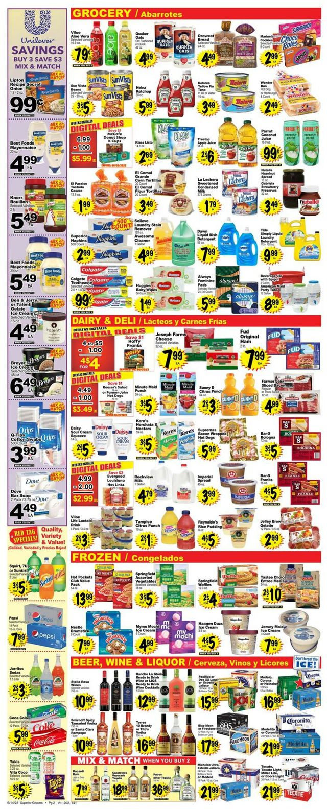 Superior Grocers Ad from 06/14/2023