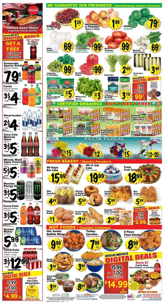 Superior Grocers Ad from 06/28/2023