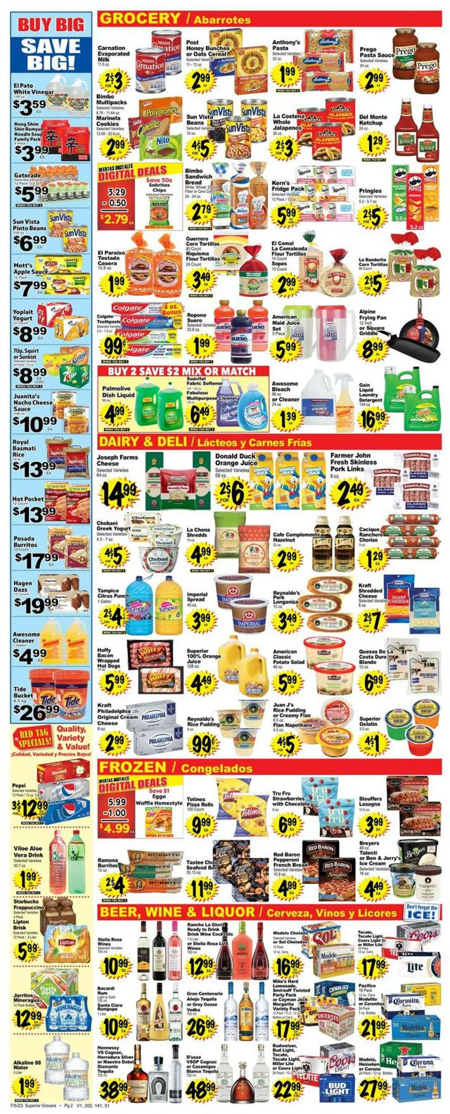 Superior Grocers Ad from 07/05/2023