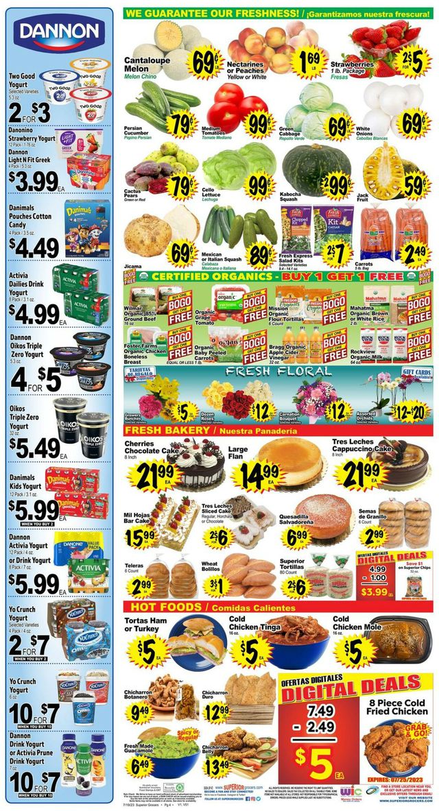Superior Grocers Ad from 07/19/2023