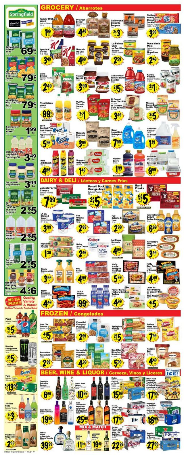 Superior Grocers Ad from 07/26/2023